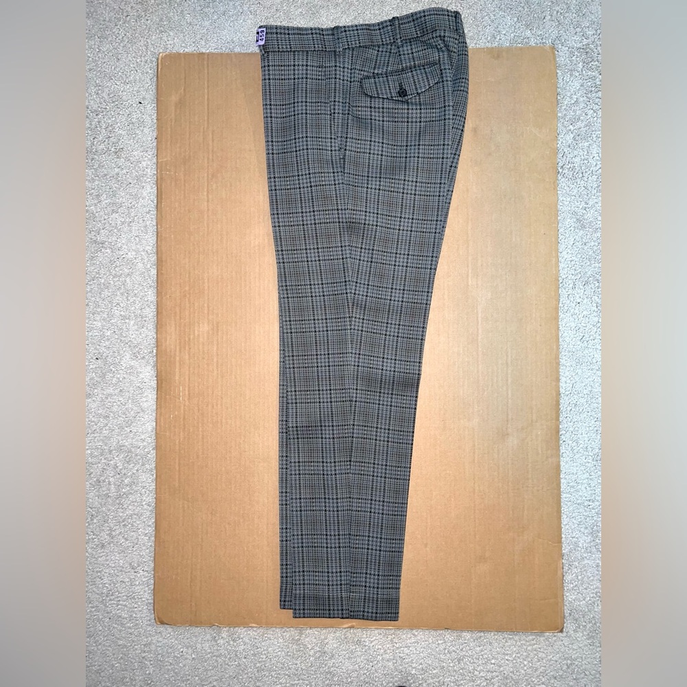 Comme Des Garcons Gray Plaid Slim Fit Pants. Sm. Made in France.